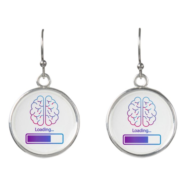 brain loading earrings (Front)