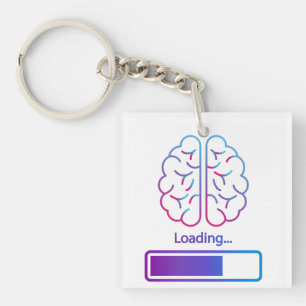 brain loading keychain