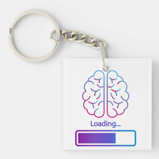 brain loading keychain (Front)