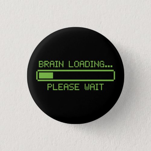 Brain Loading Please Wait Button
