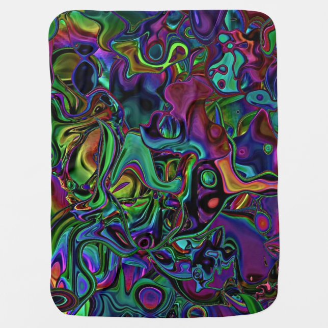Brain Melt  Baby Blanket (Front)