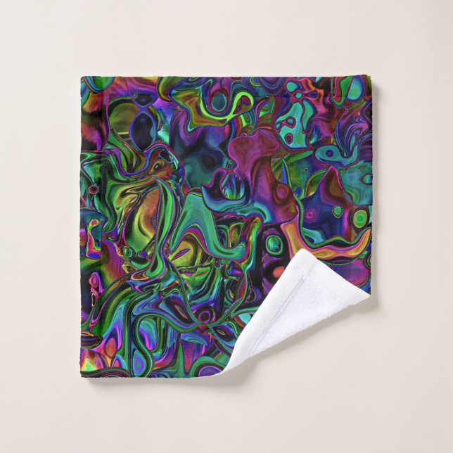 Brain Melt  Bath Towel Set (Wash Cloth)