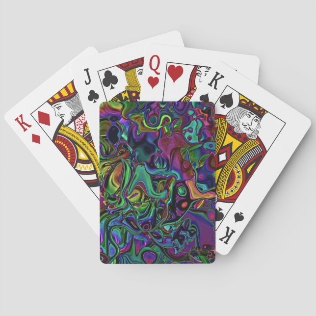 Brain Melt  Bicycle Playing Cards (Back)