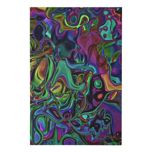 Brain Melt  Faux Canvas Print