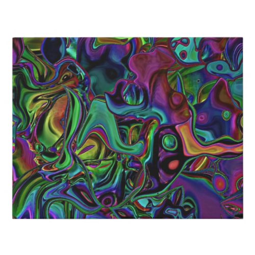 Brain Melt  Faux Canvas Print