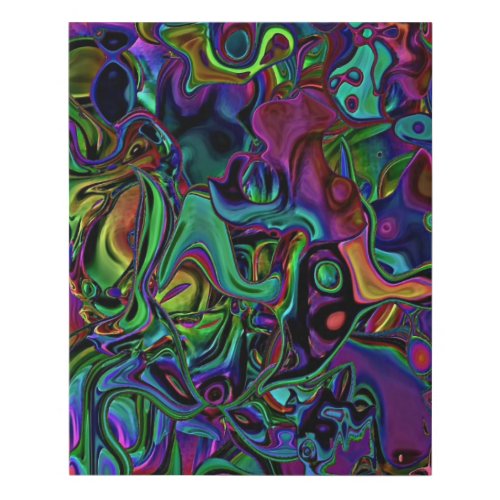 Brain Melt  Faux Canvas Print