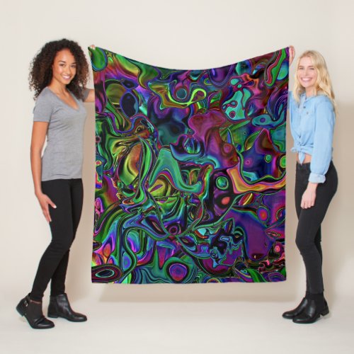 Brain Melt  Fleece Blanket