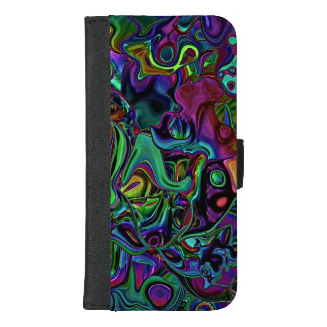 Brain Melt  iPhone Wallet Case (Front)