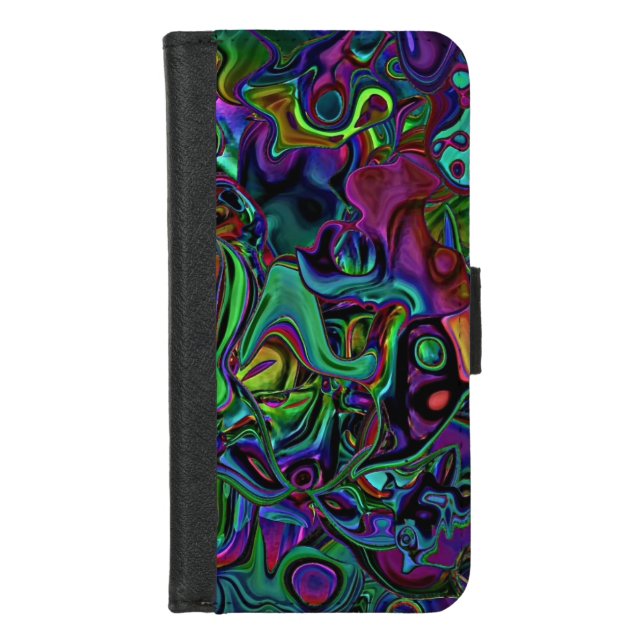 Brain Melt  iPhone Wallet Case (Front)
