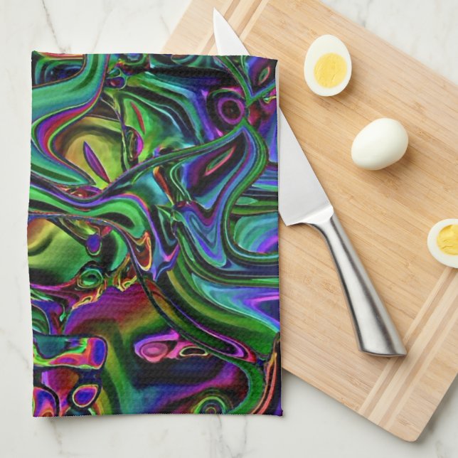 Brain Melt  Kitchen Towel (Quarter Fold)
