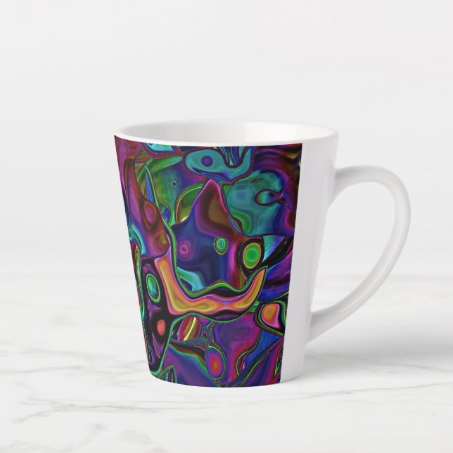 Brain Melt  Latte Mug (Right)