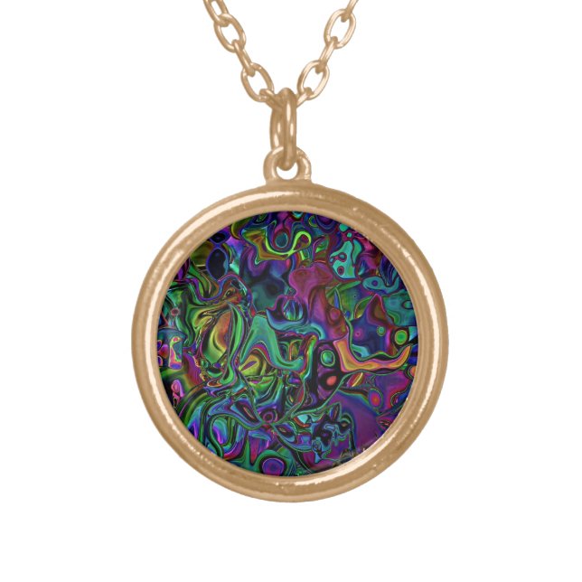Brain Melt  Locket Necklace (Front)