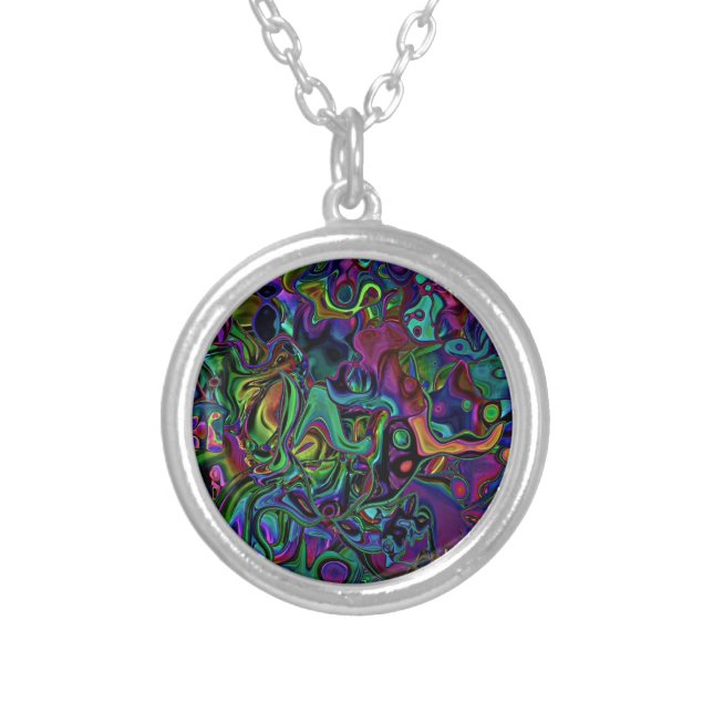 Brain Melt  Locket Necklace (Front)