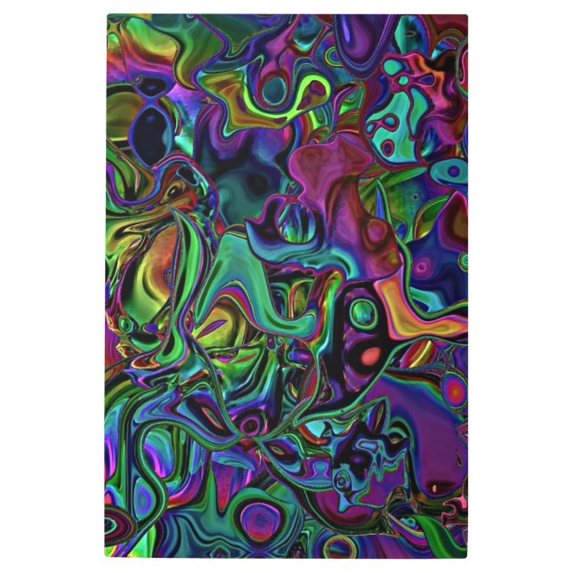 Brain Melt  Metal Print (Front)