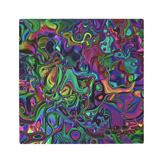 Brain Melt  Metal Print (Front)