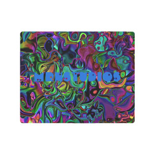 Brain Melt  Metal Print