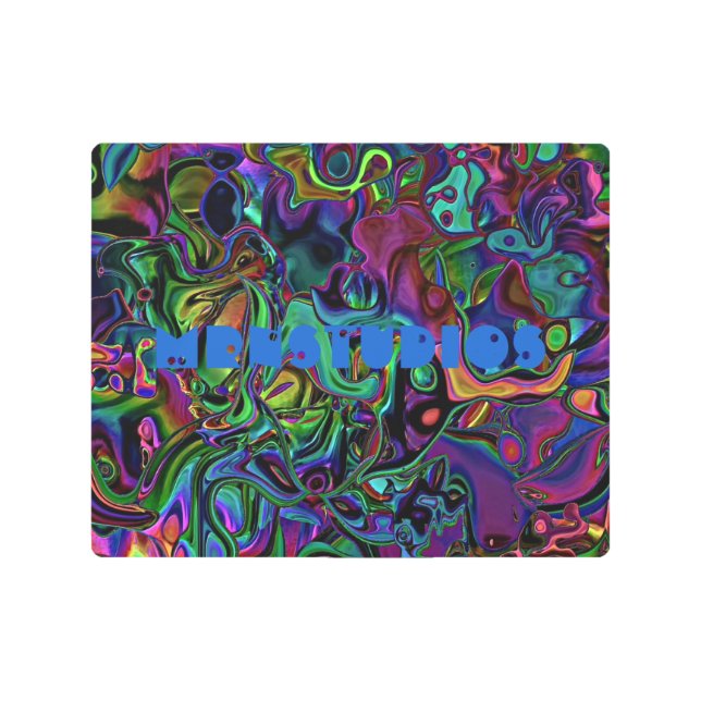 Brain Melt  Metal Print (Front)