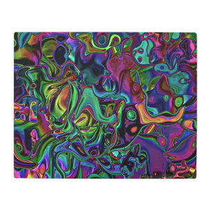 Brain Melt Metal Print