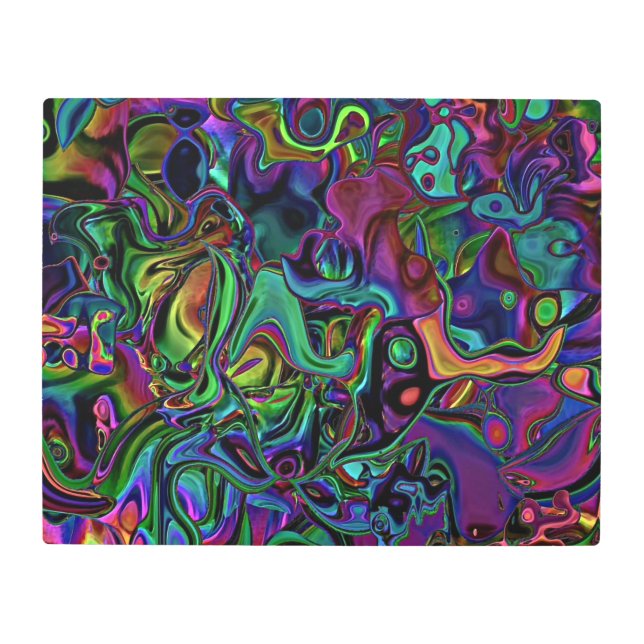 Brain Melt  Metal Print (Front)