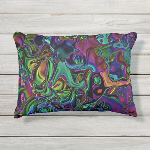 Brain Melt  Outdoor Pillow