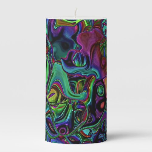 Brain Melt  Pillar Candle