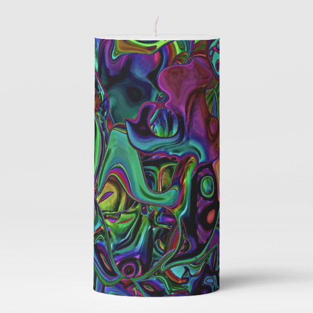 Brain Melt  Pillar Candle (Front)