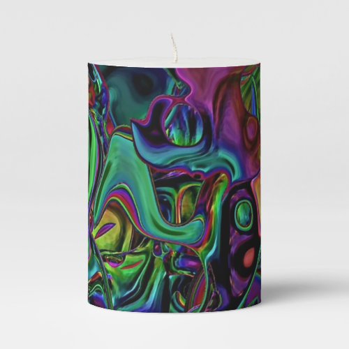 Brain Melt  Pillar Candle