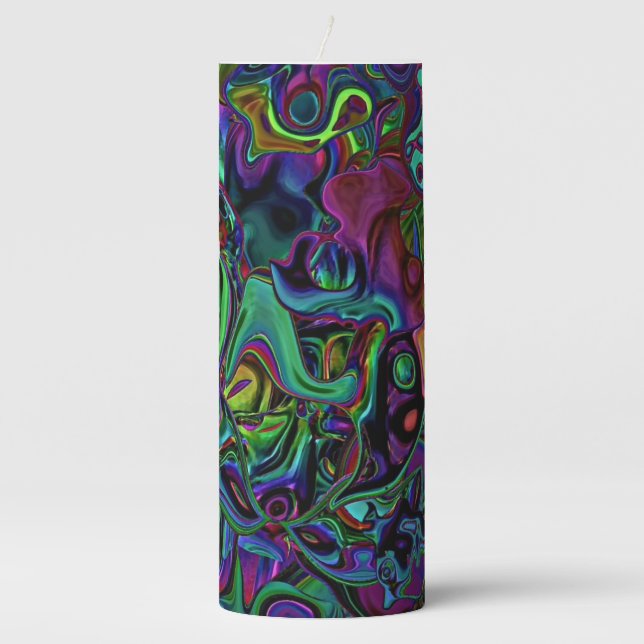 Brain Melt  Pillar Candle (Front)