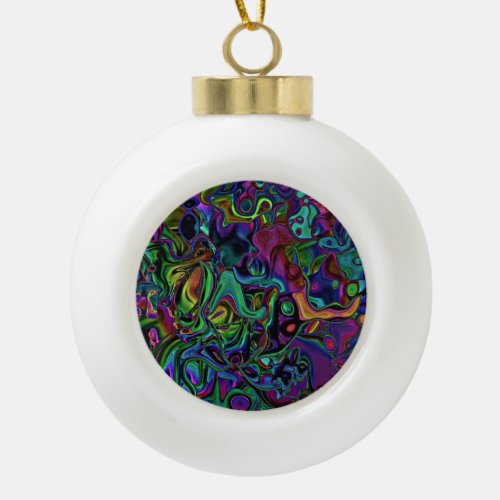 Brain Melt  Snowflake Pewter Christmas Ornament