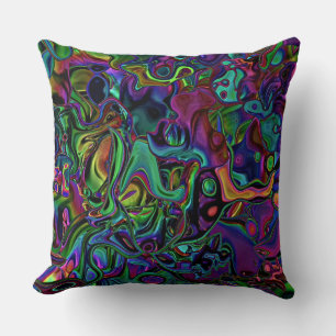 Brain Melt  Throw Pillow