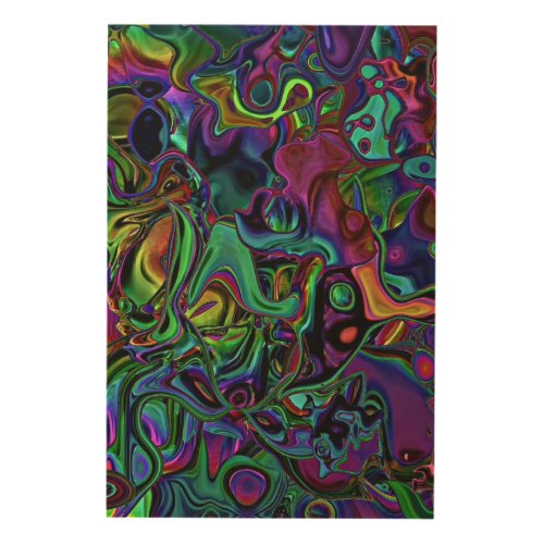 Brain Melt  Wood Wall Art