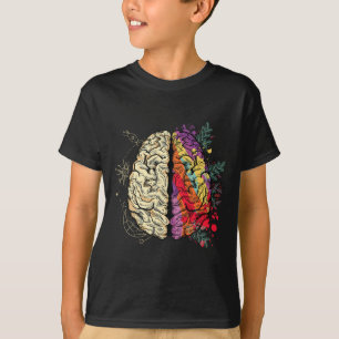 Brain Mental Health Autism Awareness T-Shirt