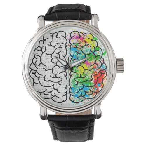 Brain mind psychology idea drawing watch