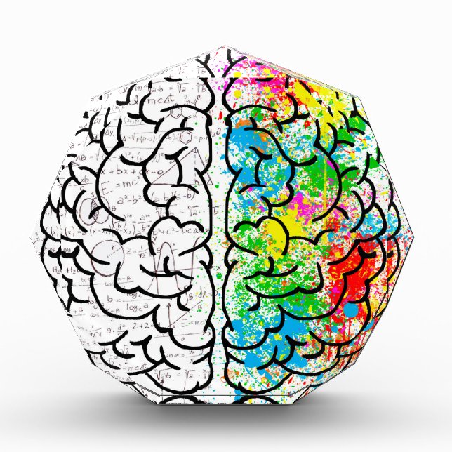 brain mind psychology idea hearts award (Front)