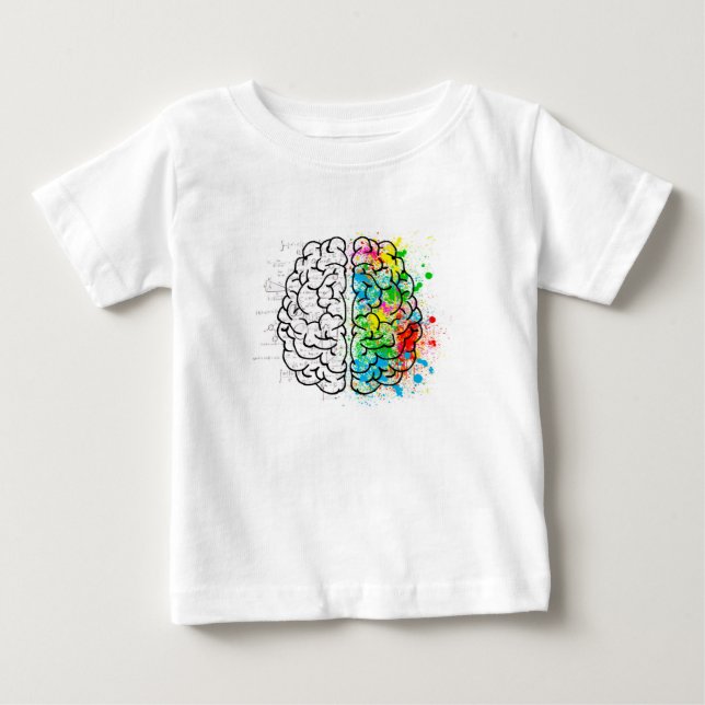 brain mind psychology idea hearts baby T-Shirt (Front)