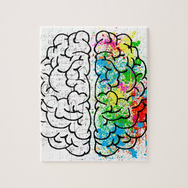 brain mind psychology idea hearts jigsaw puzzle (Vertical)