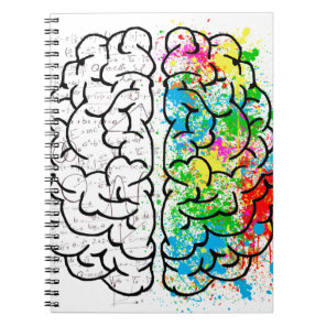 brain mind psychology idea hearts notebook