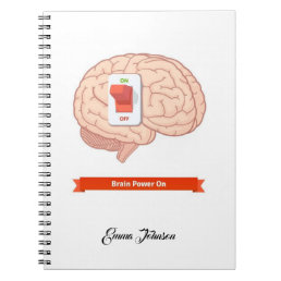 Brain Mode On Motivational Spiral Notebook