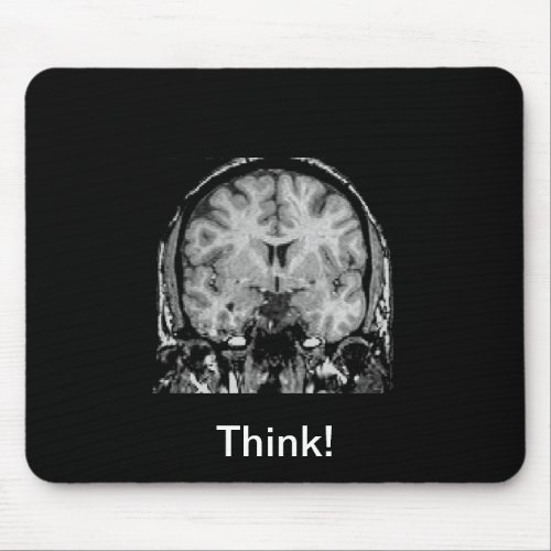 Brain MRI coronal slice Mouse Pad