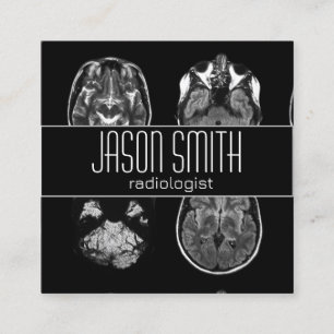 Brain MRI scan Square Business Card