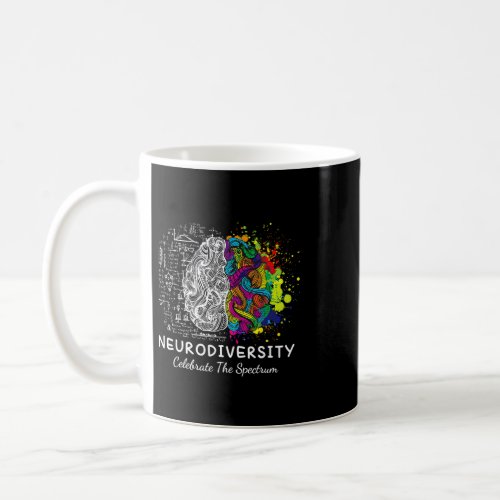 brain neurodiversity celebrate the spectrum coffee mug