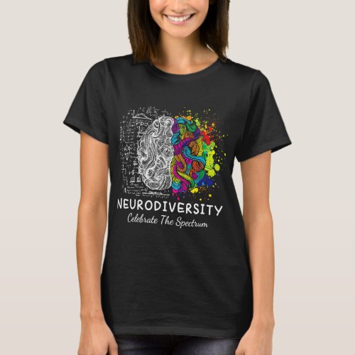 brain neurodiversity celebrate the spectrum T_Shirt