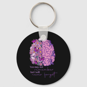 Brain Not Remember Never Forget Alzheimerheimer Aw Keychain