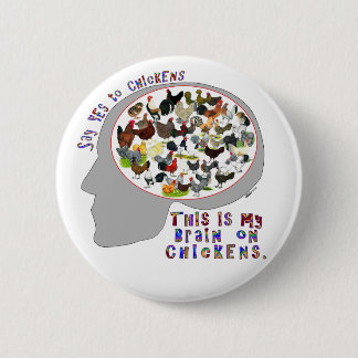 Brain On Chickens Button