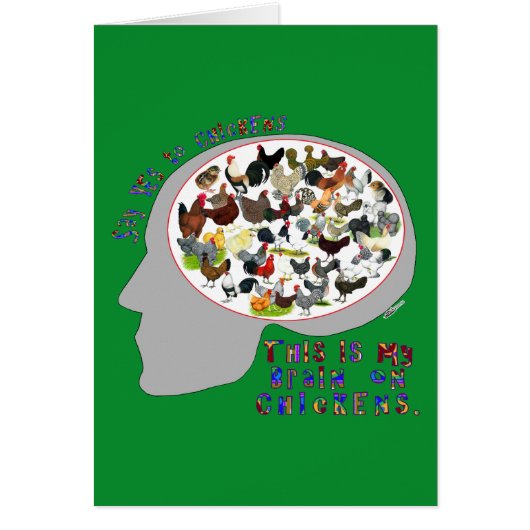 Brain On Chickens Cards (Front)