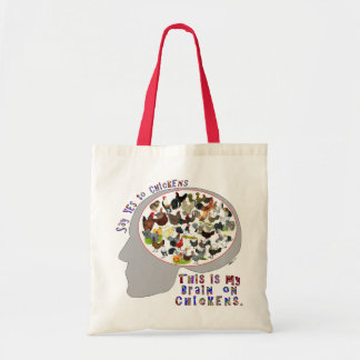 Brain On Chickens Tote Bag