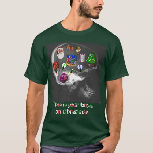 Brain on Christmas T_Shirt