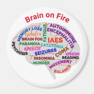 Brain on Fire Autoimmune Encephalitis Magnet
