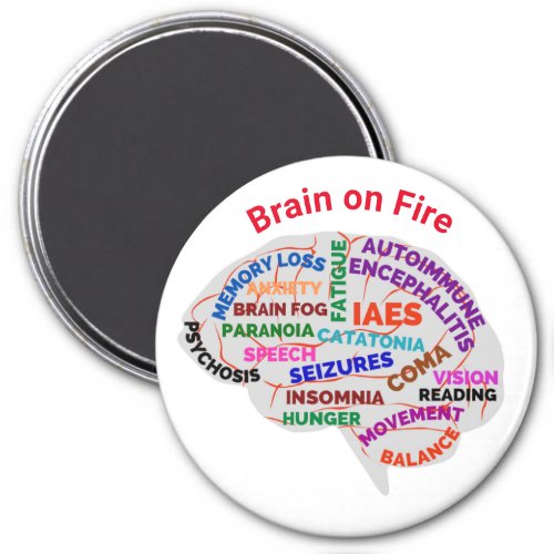 Brain on Fire Autoimmune Encephalitis Magnet