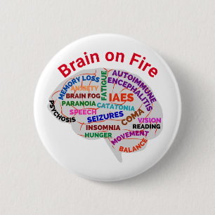 Brain on Fire Autoimmune Encephalitis Pin